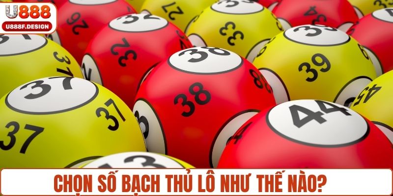 Chọn số bạch thủ sao cho hợp lý